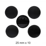 25mm Round Closed Bases x 10-0