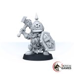 Warrior of the Bronze Kingdom with Hammer and Shield
