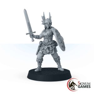 Shield Maiden with Shield and Sword