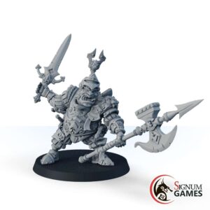 Ogre with Halberd, “Ironheads” Heavy Infantry