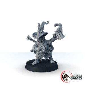 Halfling Bard with Mug of Beer