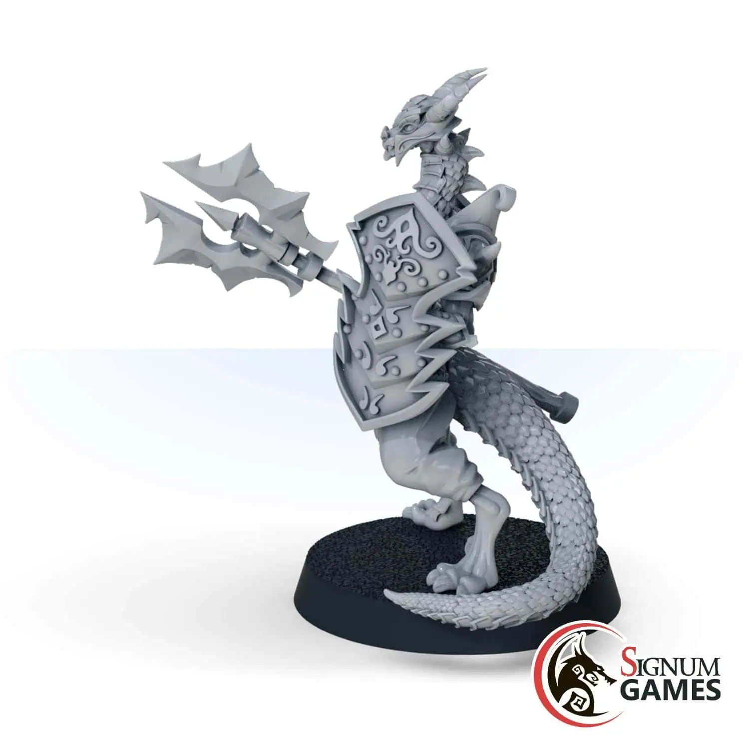 Ophidian Alliance Warrior with Axe and Shield - Image 2