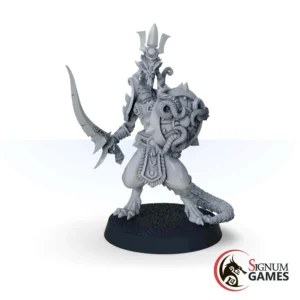 Ophidian Alliance Warrior with Sword and Shield