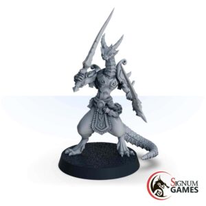 Ophidian Alliance Warrior with Two Swords 2