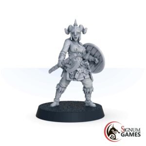 Shield Maiden with Axe and Shield