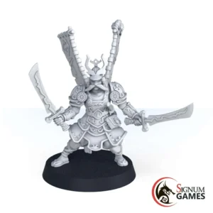 Warrior of the League with two Katanas