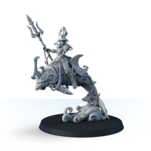 Mirae, the Dolphin Rider with a Trident