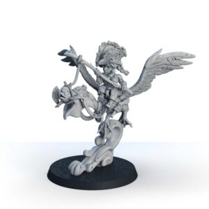 Tibri, Pelican Rider with Fishing Rod