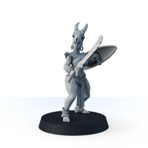 Eshe, Ivory Shore Huntress with Sword