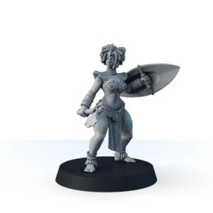 Abeni, Ivory Shore Huntress with Spear